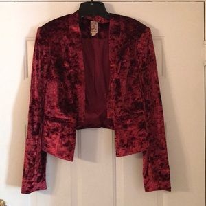 Red Velvet Jacket Size M